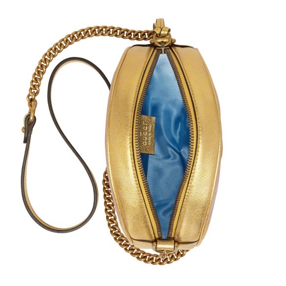 Gucci GG Mini Marmont Round Shoulder Bag in Yellow and Pink NEW WITH DUSTBAG - Picture 5 of 9